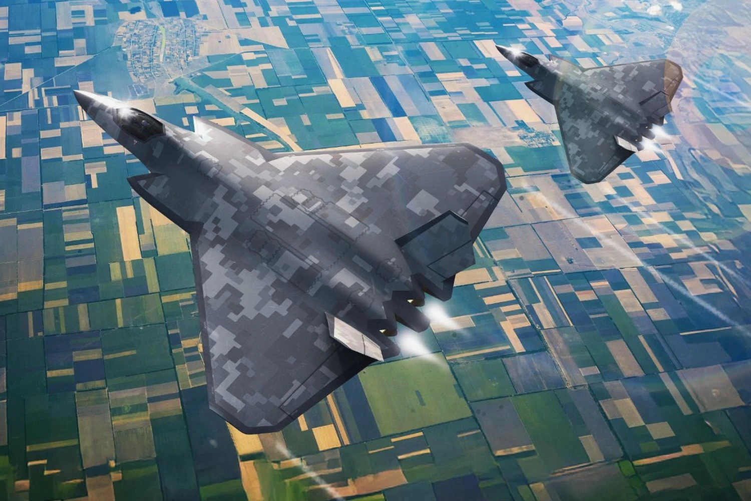 Concept rendering of the proposed GCAP combat aircraft